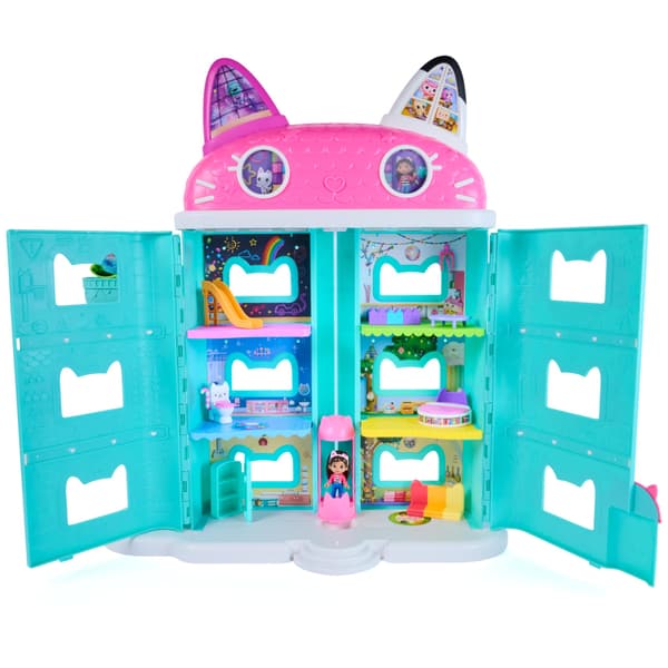 DREAMWORKS GABBY'S DOCKHUS Meow-Mazing Dockhus, 60 cm högt, 15 delar