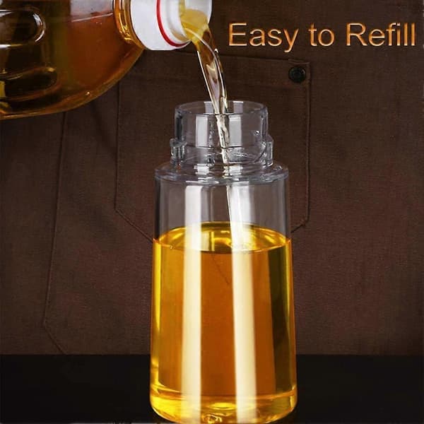 Olive Oil Sprayer 210ml Leak-Proof Bottle for Air Fryer Salad BBQ Baking Roasting Black