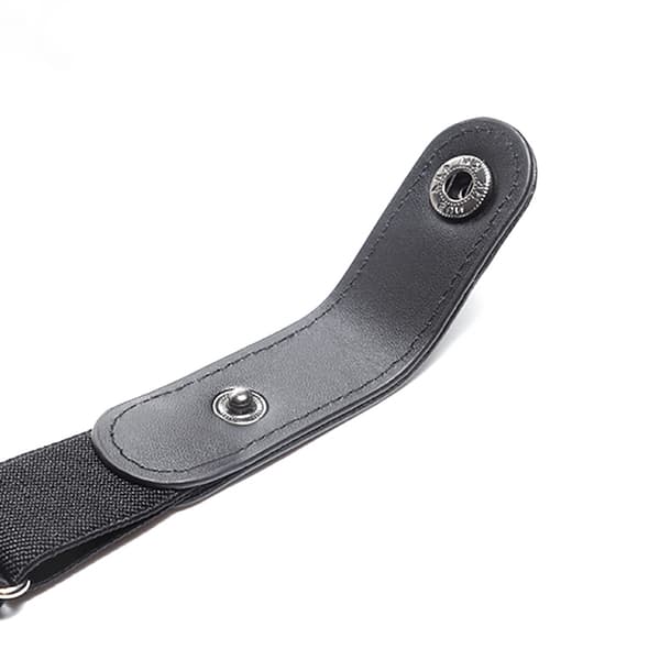 Elastisk belte uten spenne (one size) Svart 2-pakning