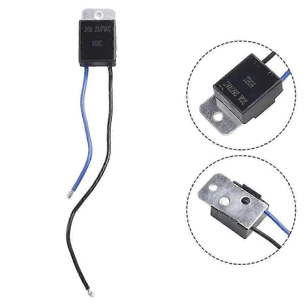 230V Soft Start Module Soft Starter for Angle Grinder Power Tool-Good Black Svart