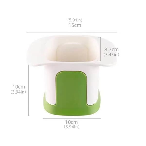 Kitchen Vegetable Chopper, Hand Chopper, Onion Mushroom Chopper, Potato Radish Chopper, Fruit Splitter, Kitchen Utensil (Yellow)