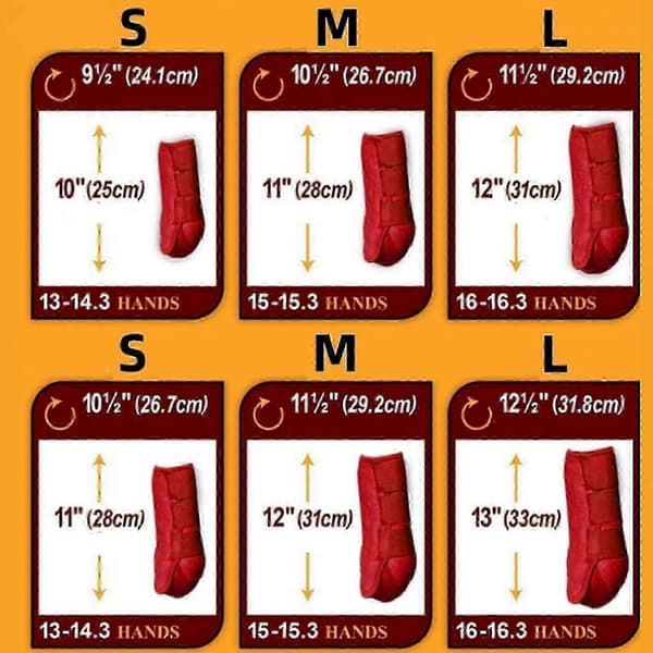 4x Hästbenskydd Set Hållbara Hästskydd för Ridträning röd S red S