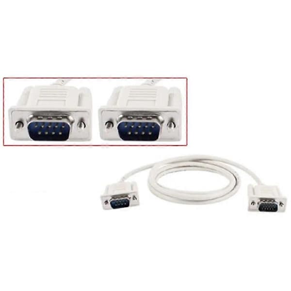 14m RS232 DB9 9-bens han til VGA-video 15-bens han adapterkabel lysegrå