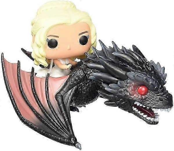 2025 Daenerys med drage figur 18cm samlerfigur sæt til Game of Thrones-fans