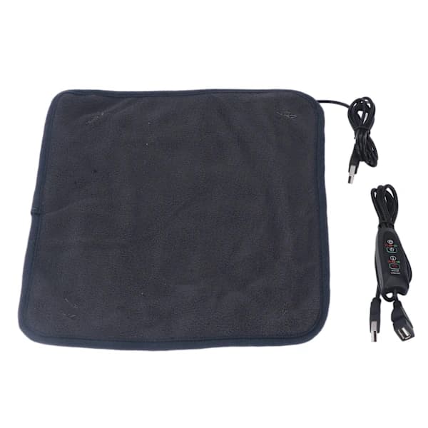 USB Heating Pad 3 Temperature Settings Keeps Warm Shoulder Neck Leg Waist Heated Mat with Timer Dark Grey