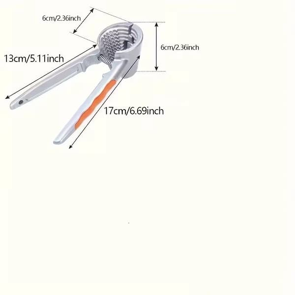 Multifunctional Nutcracker - Walnut Clamp & Dried Fruit Tool in Aluminum
