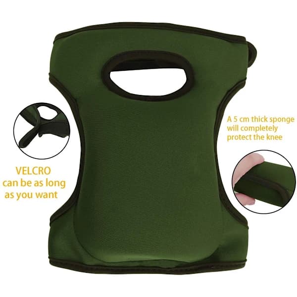 ING Knee Pads for Gardening - Extra Thick Knee Pads - Adjustable Knee Pads (Green)