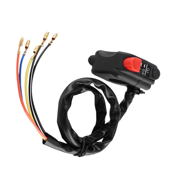 7/8 inch Motorcycle Handlebar Mounted On Off Kill Switch with Connecting Wires