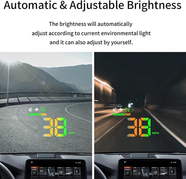 Head-up-display for biler, bil-HUD H4, GPS-hastighetsmåler