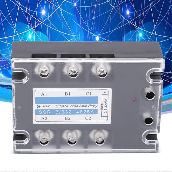 3-faset SSR DC-styring AC 480V 25A Solid State Relæ Industrielt Udstyr SSR-3/032-4825A