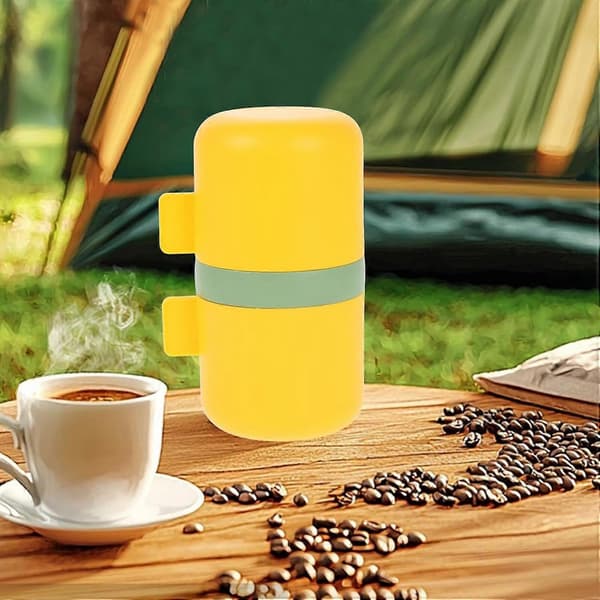 Manual Coffee Grinder with Adjustable Grind Settings, Compact Hand Crank for Travel and Camping