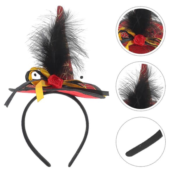 Festival Witch Hat Headband for Halloween Carnival Events, Reusable, 3 Pcs