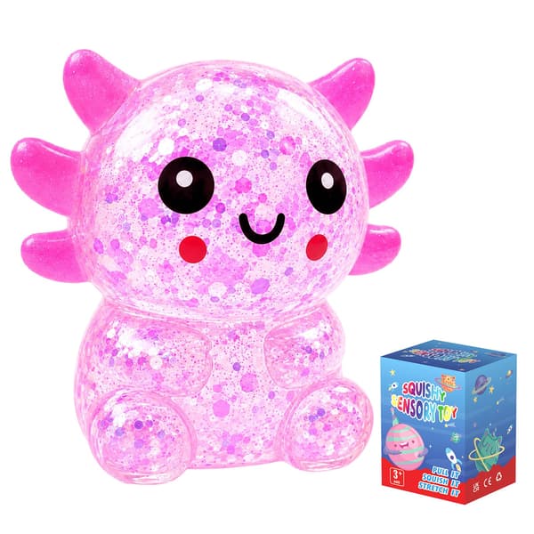 Axolotl Squishy Legetøj, Blødt TPR Langsomt Stigende Klemmelegetøj (Blå) Blue
