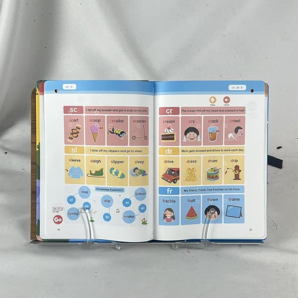 First Phonics Audio Book for Kids, Interactive ABC Alphabet & Phonics Learning Book, Rechargeable Talking Educational Toy with Music & Games