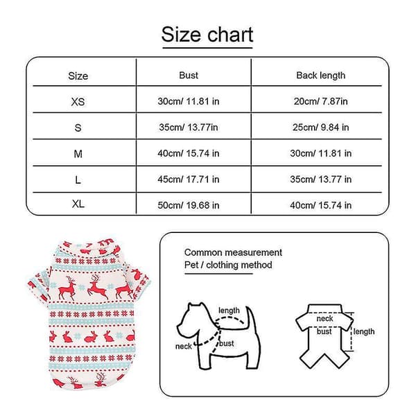1 pc Christmas Santa Pet Costume Cute Elk Pattern Puppy Clothes Apparel
