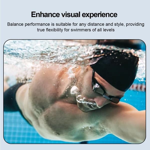 Performance Competition Goggles, Swimming Goggles for Training & Competition, Anti-fog Coating, UV Protection