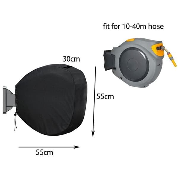 Retractable Garden Hose Reel, Wall Mounted Waterproof and Sun Protected Garden Hose Reel Kit for Giraffe Tools