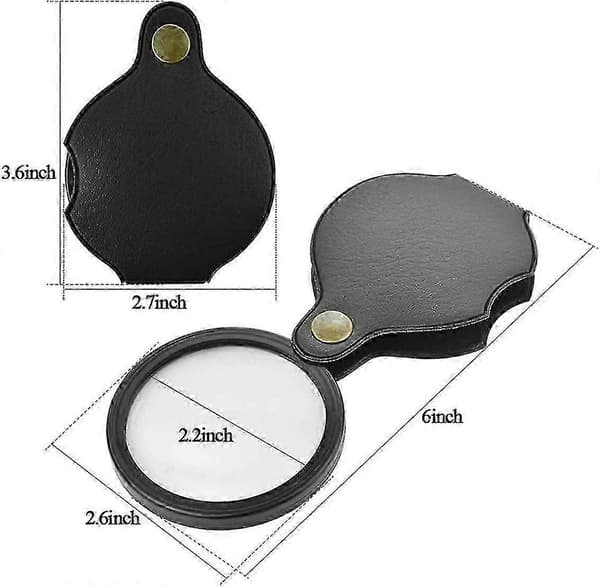 Lup, 70 mm 10x Mini Sammenfoldelig Lup Med Rotation