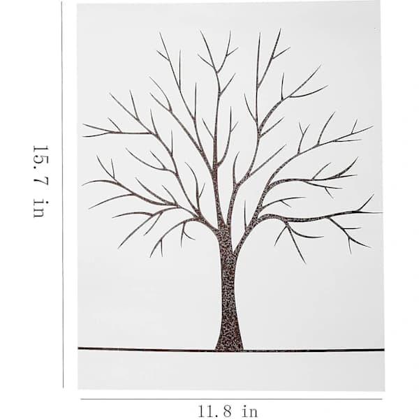 Fingerprint Wedding Tree Customized Wedding Guest Book Wedding Guest Book Poster