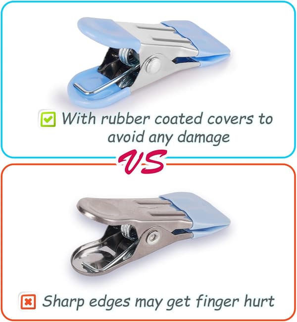 Bag Clips, 30-pack, Chip Bag Clips, Food Bag Clips, Ultra Durable