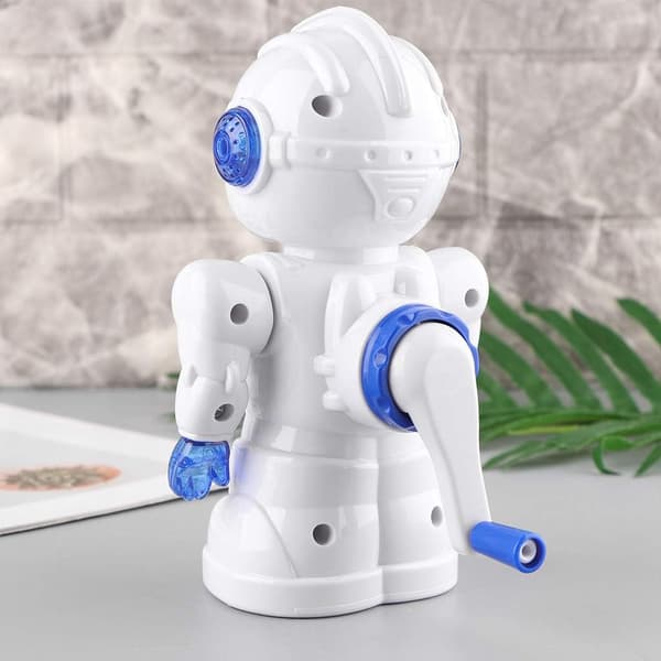 Manuell handvevspennspetsare med robottecknad för barn