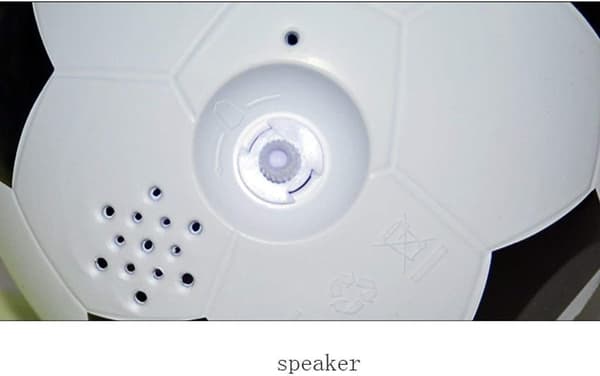 (Red) Creative Children's Alarm Clock Student Simple Football Clock