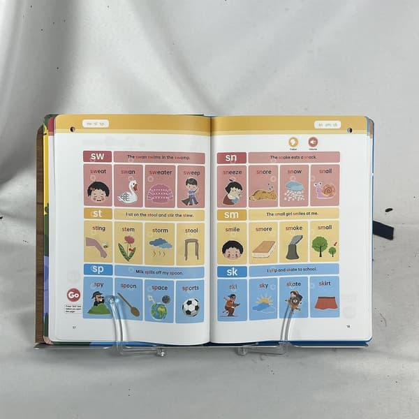First Phonics Audio Book for Kids, Interactive ABC Alphabet & Phonics Learning Book, Rechargeable Talking Educational Toy with Music & Games