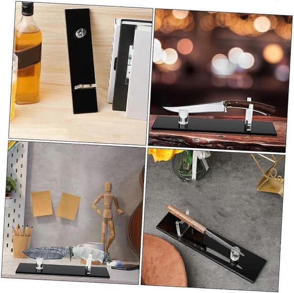 Utensil Holder Acrylic Cutter Rack Space-Saving Tool Mounting Organizer for Easy Access