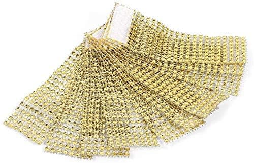 (50 stk. guld) Servietringe Bordsservietholder Diamantring Vikling