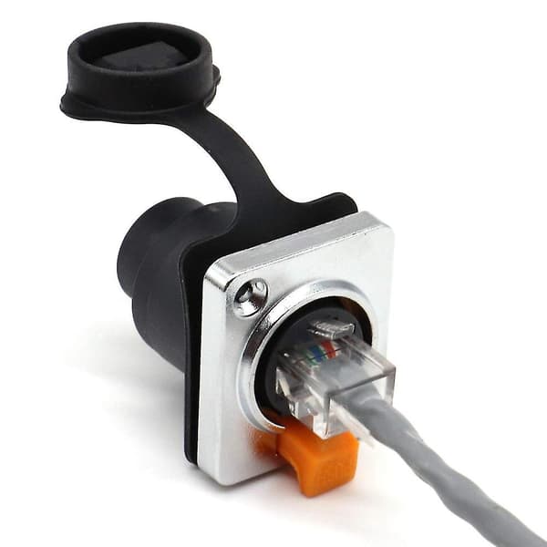RJ45 Waterproof Network Connector 8p8c Female Panel Mount