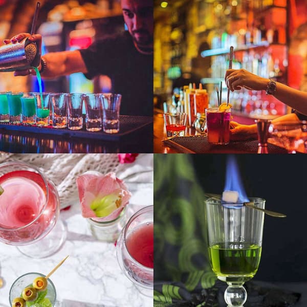 4 Absintskjeer, Absint Cocktail Skje i Rustfritt Stål