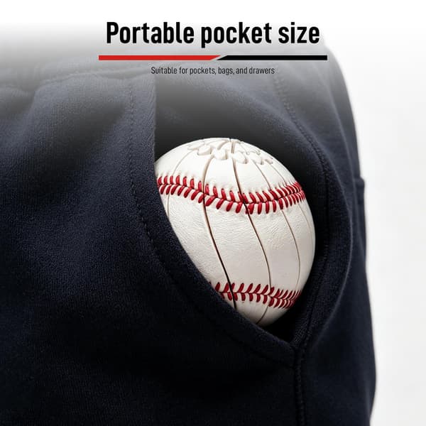 Baseboll Fidget Ball, 3D-printad vrid- och vändsensorisk pusselboll, bärbar handhållen stressavlastande skrivbordsfidgetleksak för