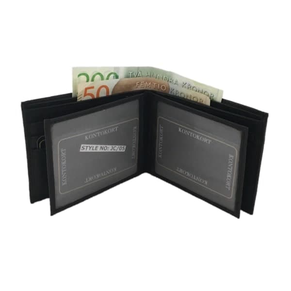 Leather Wallet Black one size