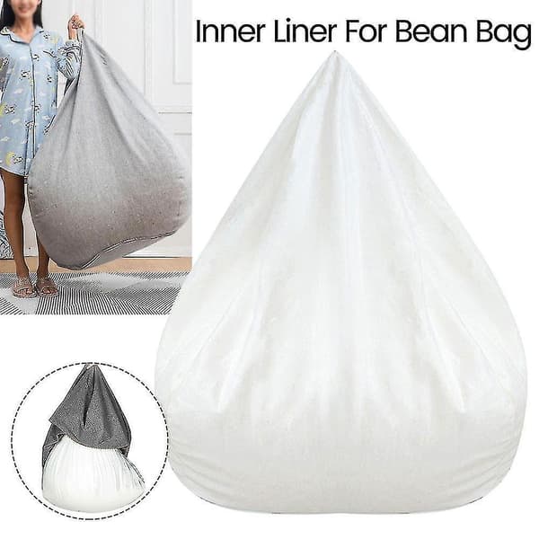 Inner Liner for Bean Bag - Large 70X80cm, Easy to Clean, Cold White