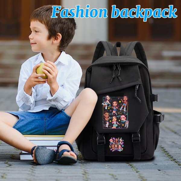 DPKLAD Katseye Ryggsäck Katseye Merch Campusväska Korea Pop Ryggsäck för Fans Lätt Resa Nya Termin Presenter（02-E） 02-e 02-e