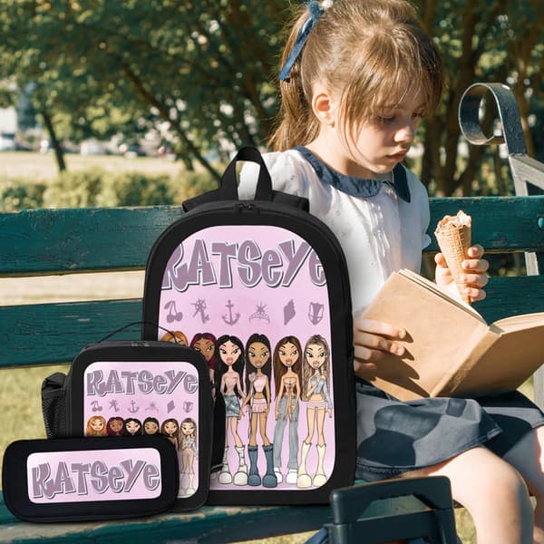 DPKLAD Katseye Ryggsäck Katseye Merch Campusväska Korea Pop Ryggsäck för Fans Lättviktsresor Nya Terminspresenter（04-E） 04-e 04-e