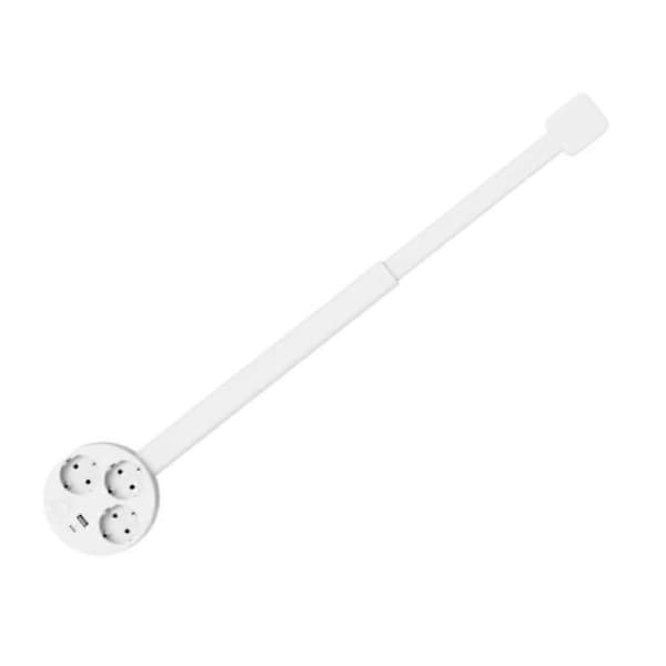 Electric Wall Plug Rotates Electric Socket Extender Adjustable Length Power Outlet Extender Power Socket EU Plug