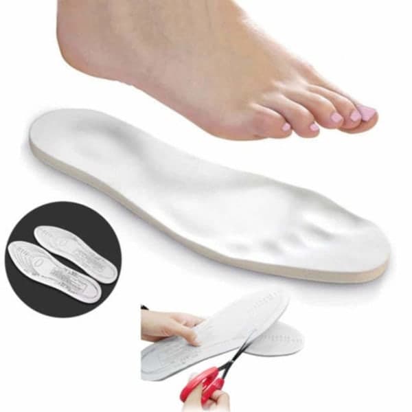 Soft Adaptable Foam Insoles, White, One Size