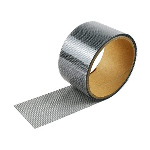 2-pak vinduesreparationssæt 2\"×80\" grå tape glasfiber net