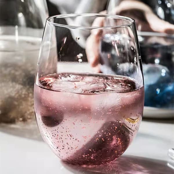 Radiant Starry Sky vinglass uten stett, iriserende krystallglass-sett for minneverdige sammenkomster