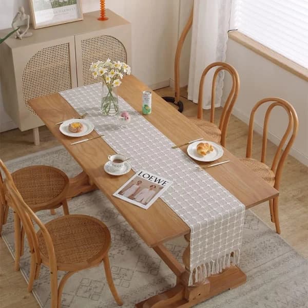 Bordløper Gårdshus Bordløper Gårdshusduker Brun 32,8x183 cm-32,8x183 cm