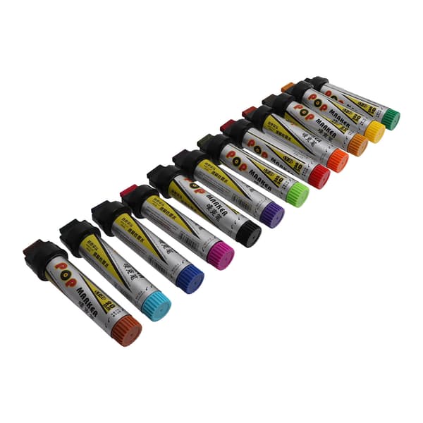 12 Pieces Posca Paint Pens Safe Wide Application Quick Drying Waterproof Comfortable Design Marker for Home Studio Office