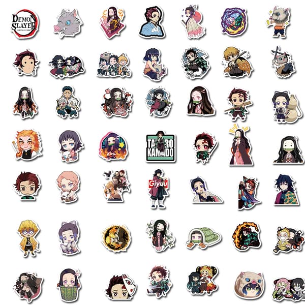 100 stk Nye Japanske Anime Demon Slayer Graffiti Klistremerker - Vanntette-FX-