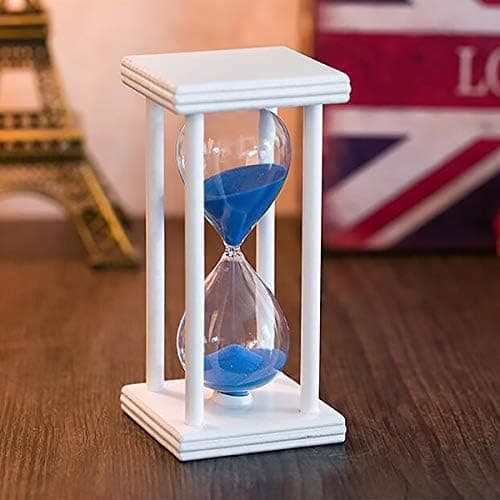 Timeglas 30/60 minutter Træ Sand Timeglas Ur til Kreativ G 60 minutter Blå Sand 60 Blå 60 minutter blå sand 60 minutes blue sand