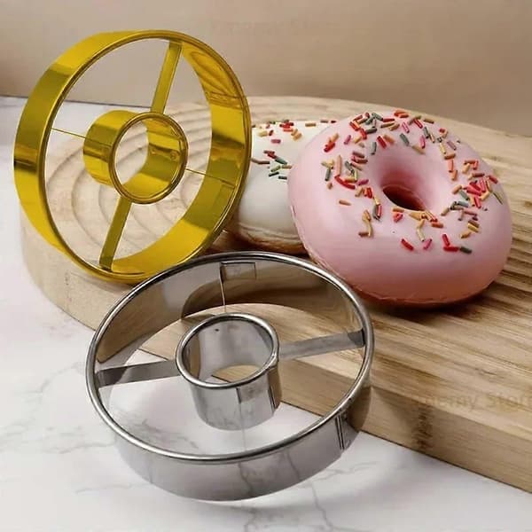 Donutform i rustfrit stål med glat sømløst design til bagning af kager, tærter og bagværk