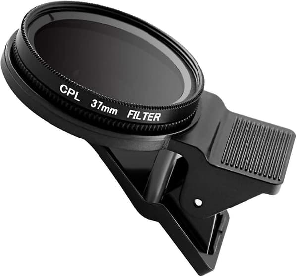 Telefonkameralins 37mm CPL Polariserande Lins Clip-On Filter