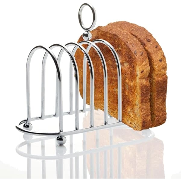 XJ-Viktoriansk toaststativ, stål, brødristerstativ, sølv