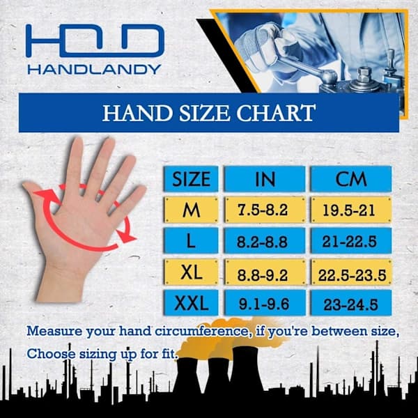 Trädgårdshandskar i läder, mekanikerhandskar - Premium delat läder (XL) xl