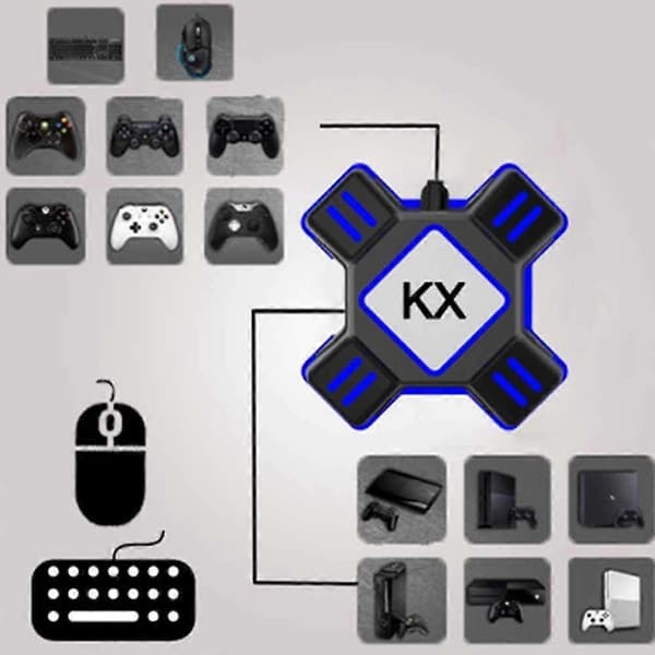 Tastatur- og musekonverteringsadapter Switch Apex for Xbox One Ps4 Kx Gaming