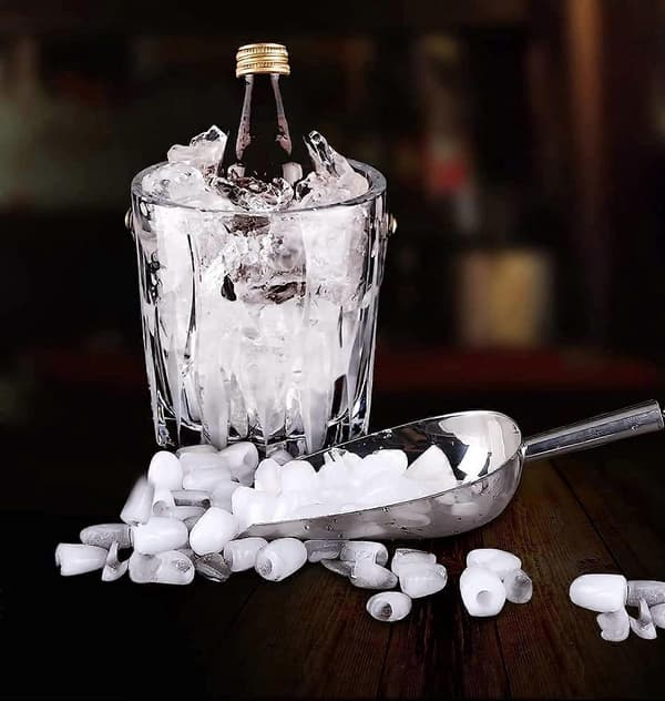 Isskovl til alsidig brug, metalskovl i rustfrit stål til køkken, restaurant, bar, fest